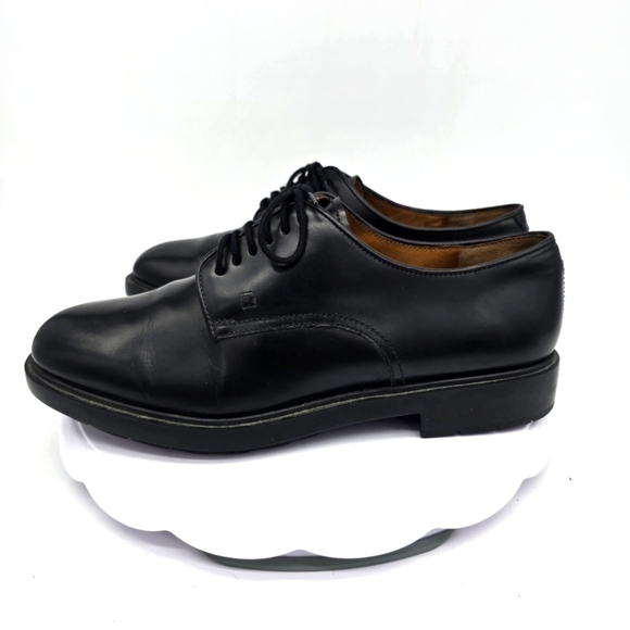 Fratelli Rosetti Shoe Size 40.5 Men's 7.5 Leather Oxfords Black - Picture 1 of 11